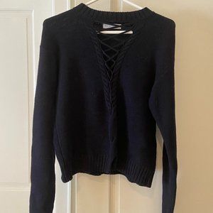 Bec & Bridge Lace-Up Sweater